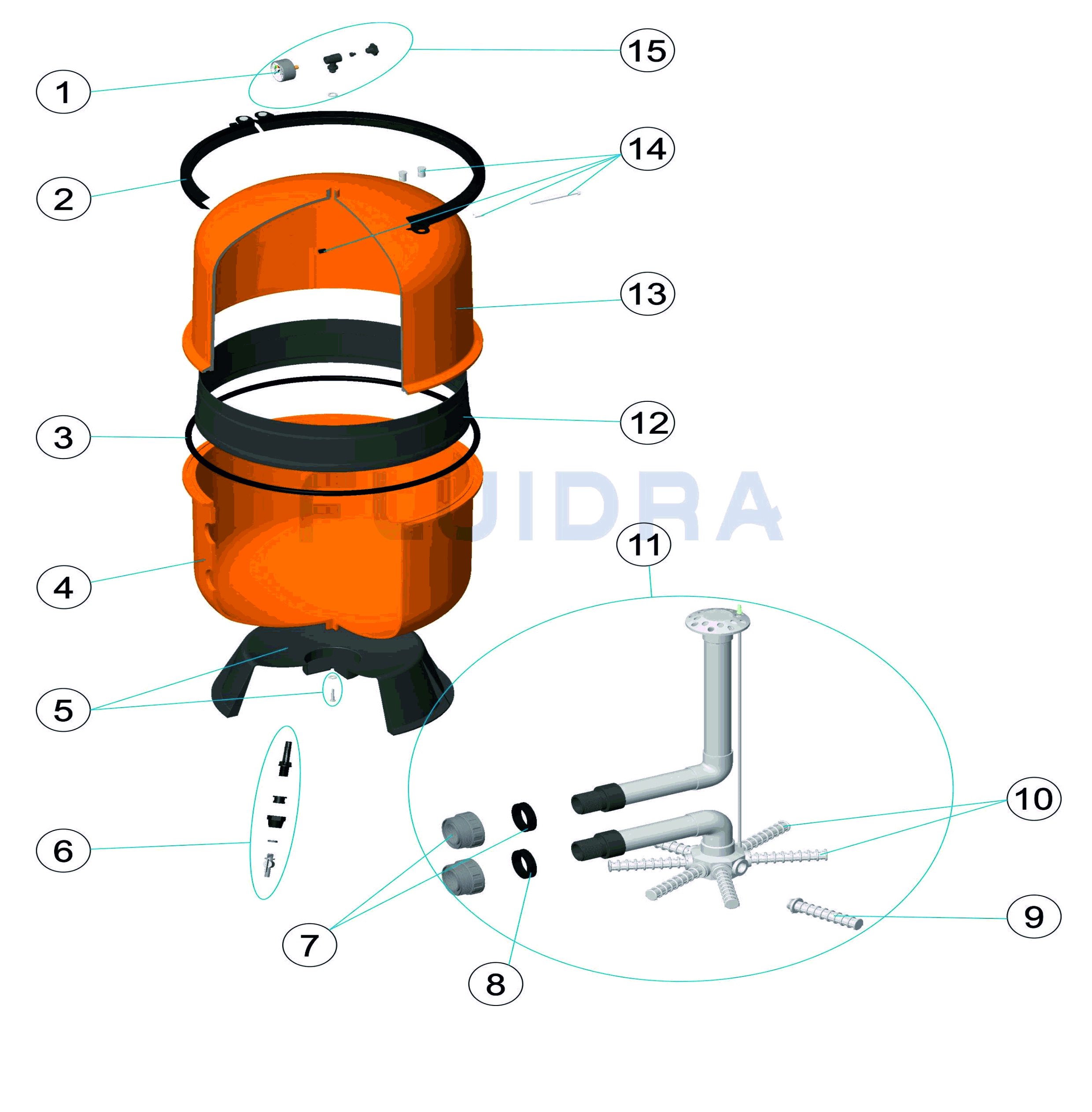 Filtran ndoba BILBAO 400 - New 2023