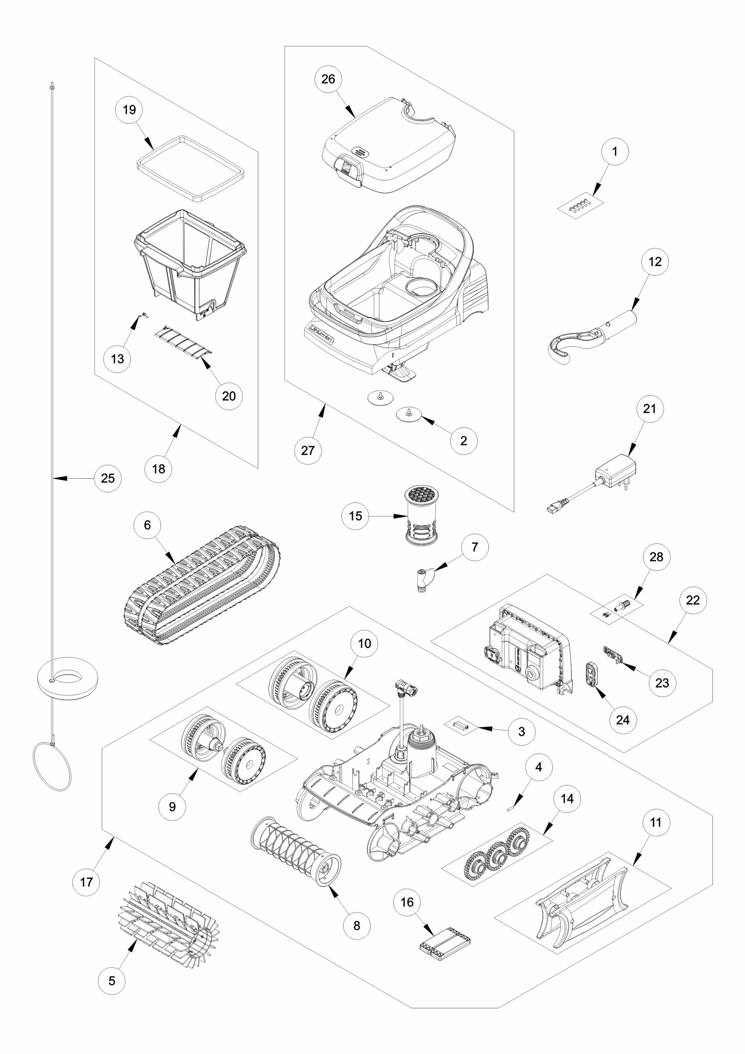 Bateriov vysava PIXEL OP21