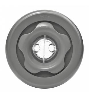 Vtokov tryska Duo 2x8mm ABS - ed (RAL 7037)