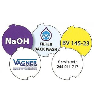 Nlepky pod prhledn vko Easyfit &Oslash; 50 mm, 40 kus