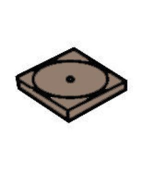 Dlaba Louisiane  dladice na skimmer 270x270x35 mm, prodn devo