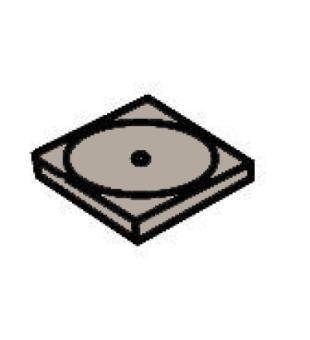 Dlaba Sahara - ed - dl na skimmer 270x270x35 mm, 1ks 