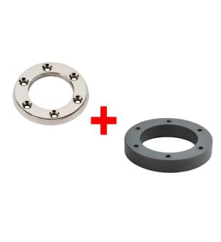 Nerezov pruba + plastov krouek pro minitrysku do flie