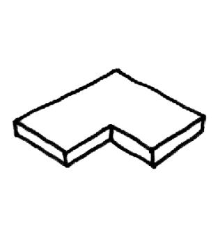 Dlaba Sahara - bl - rohov ploch dladice 90 Int. - 1ks 